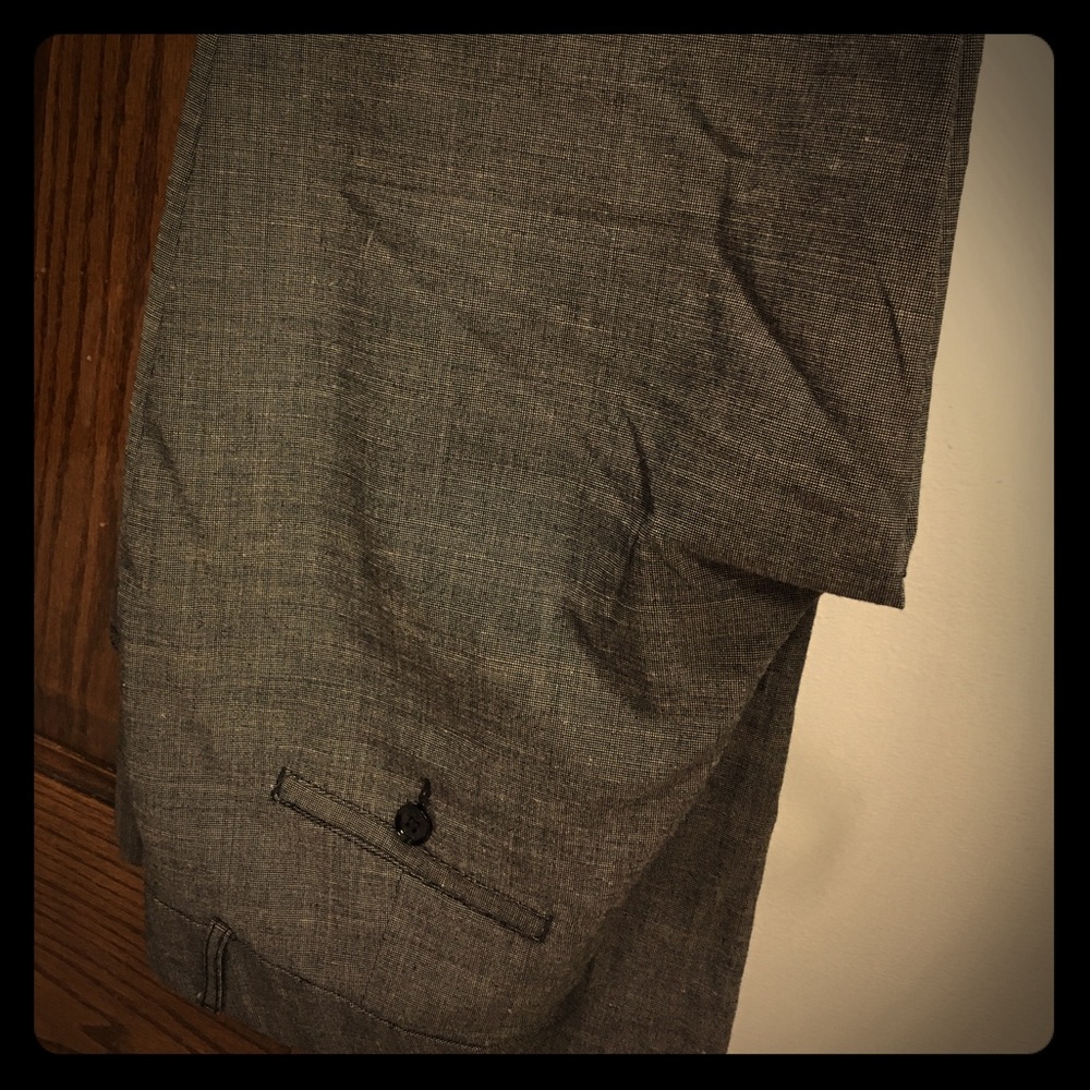 Gray "tweed look" Express editor pants