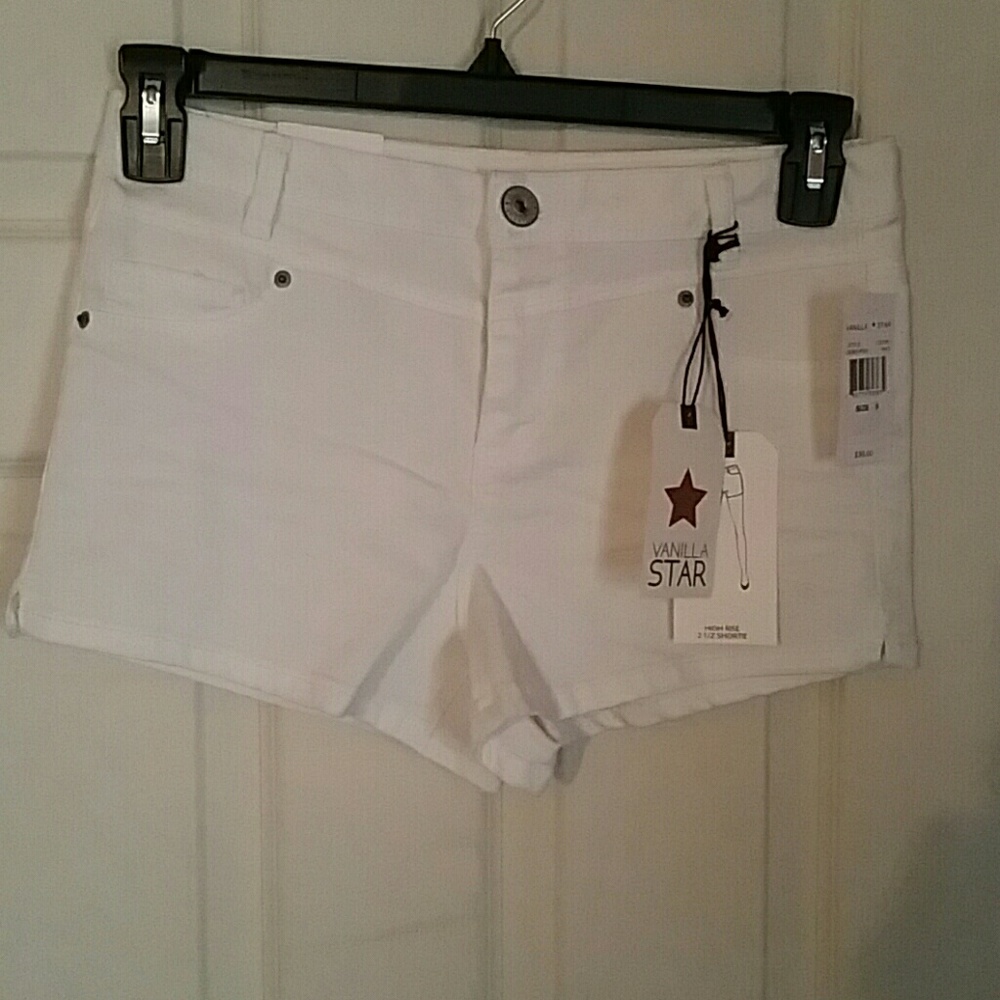 Vanilla star white high rise 2 1/2" shortie