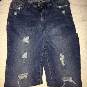 Old navy distressed rockstar jeans