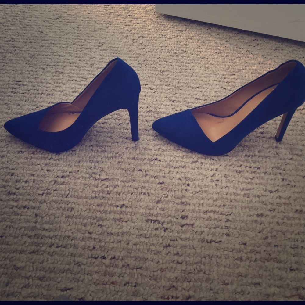 Blue Suede Heels