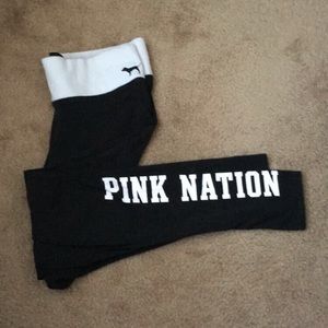 Pink yoga pants