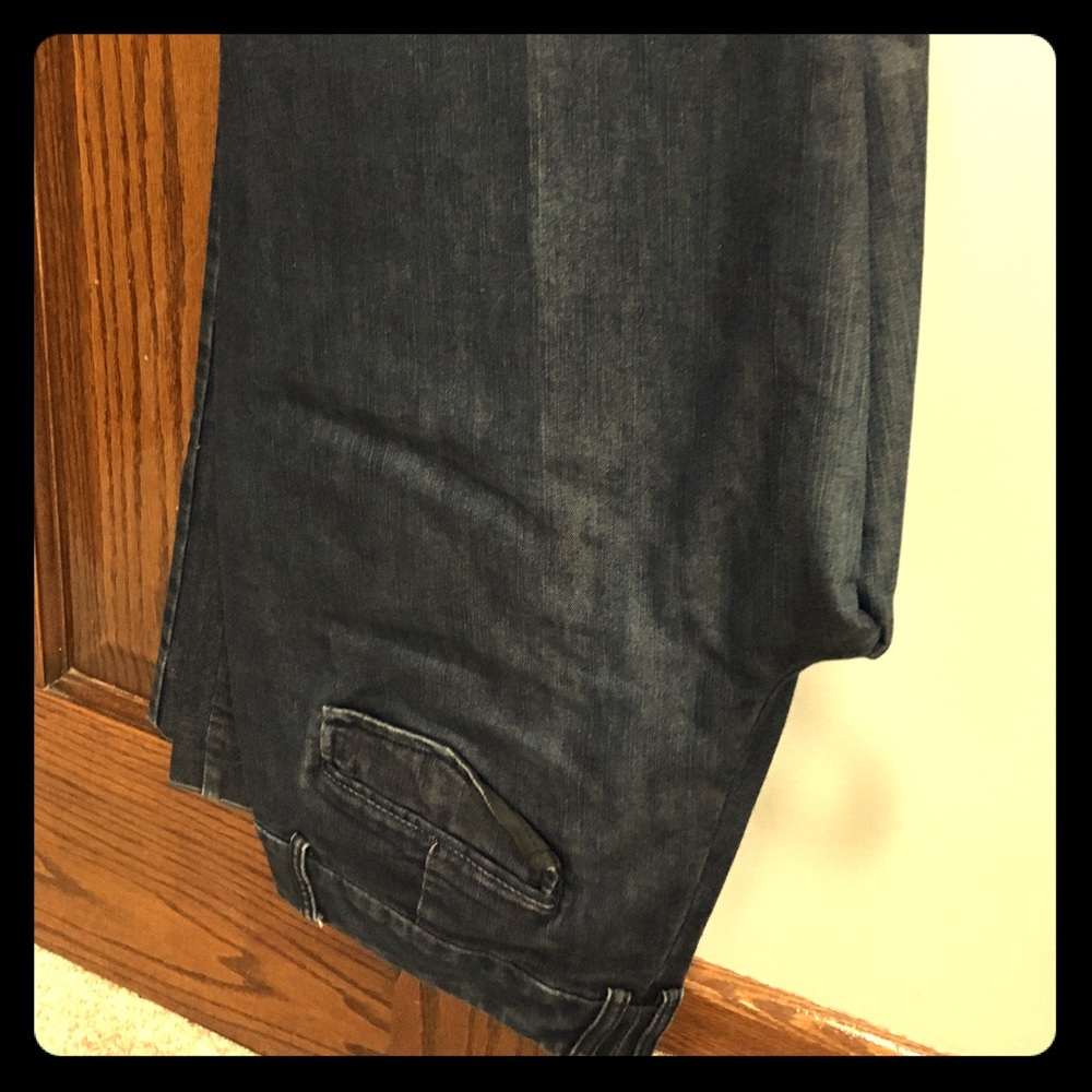 Denim look Express Editor trousers