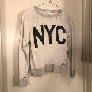 Distressed NYC Wildfox Top