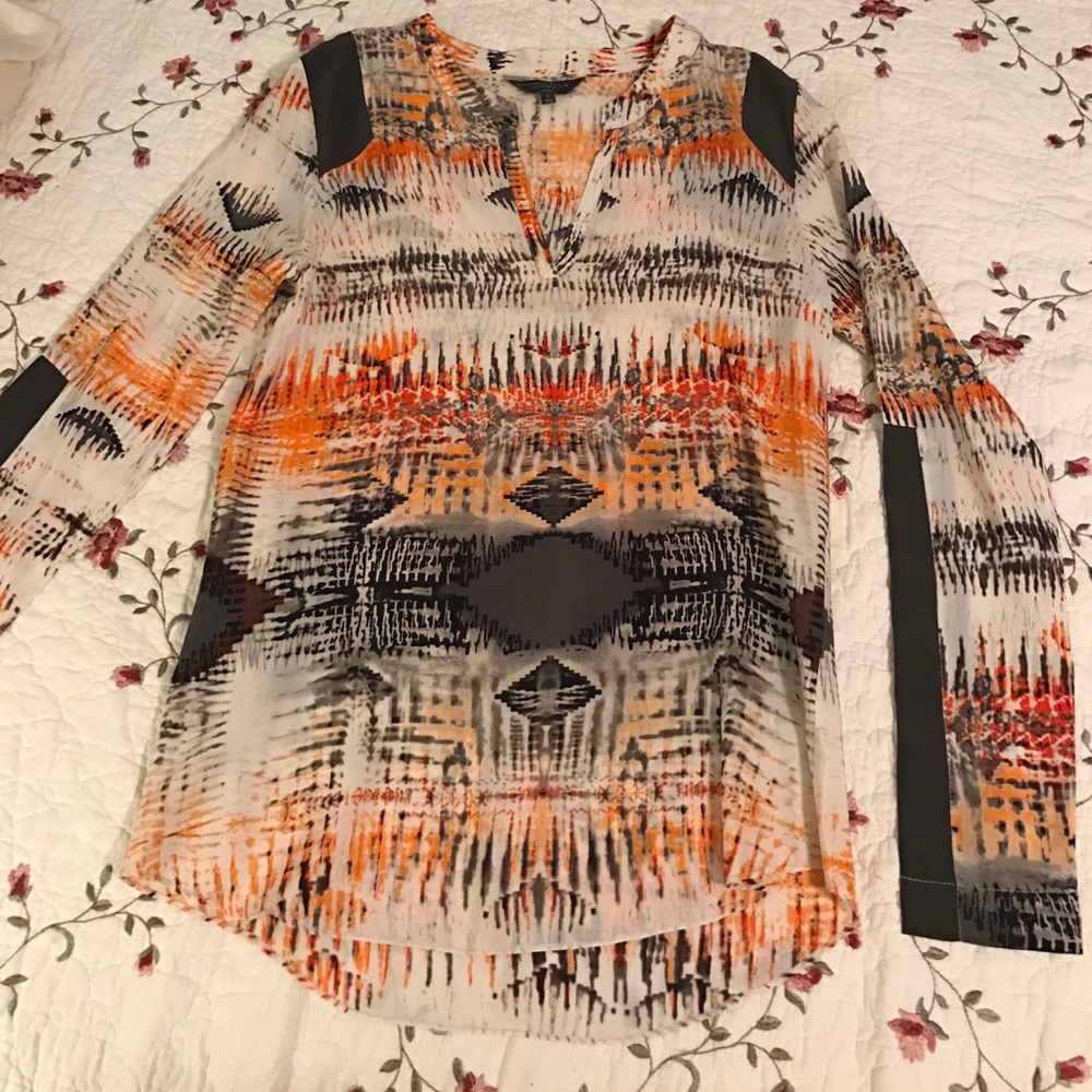 Waverly Grey 100% Silk blouse