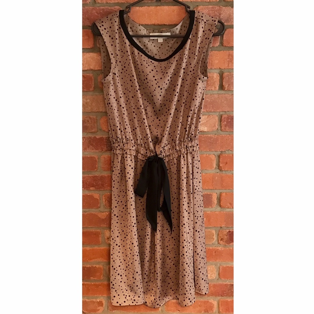 Taupe Dot Loft Dress