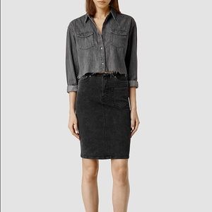 All Saints Skirts - Allsaints high waisted denim washed skirt. All Saints Skirts - Allsaints high waisted denim washed skirt.