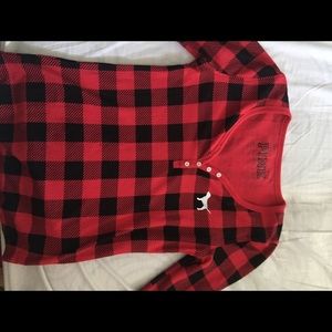 PINK sleep top size large