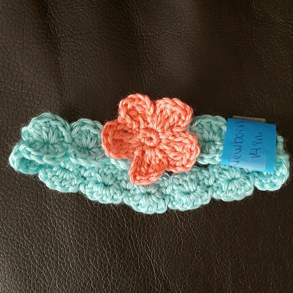 Hand made flower headband newborn