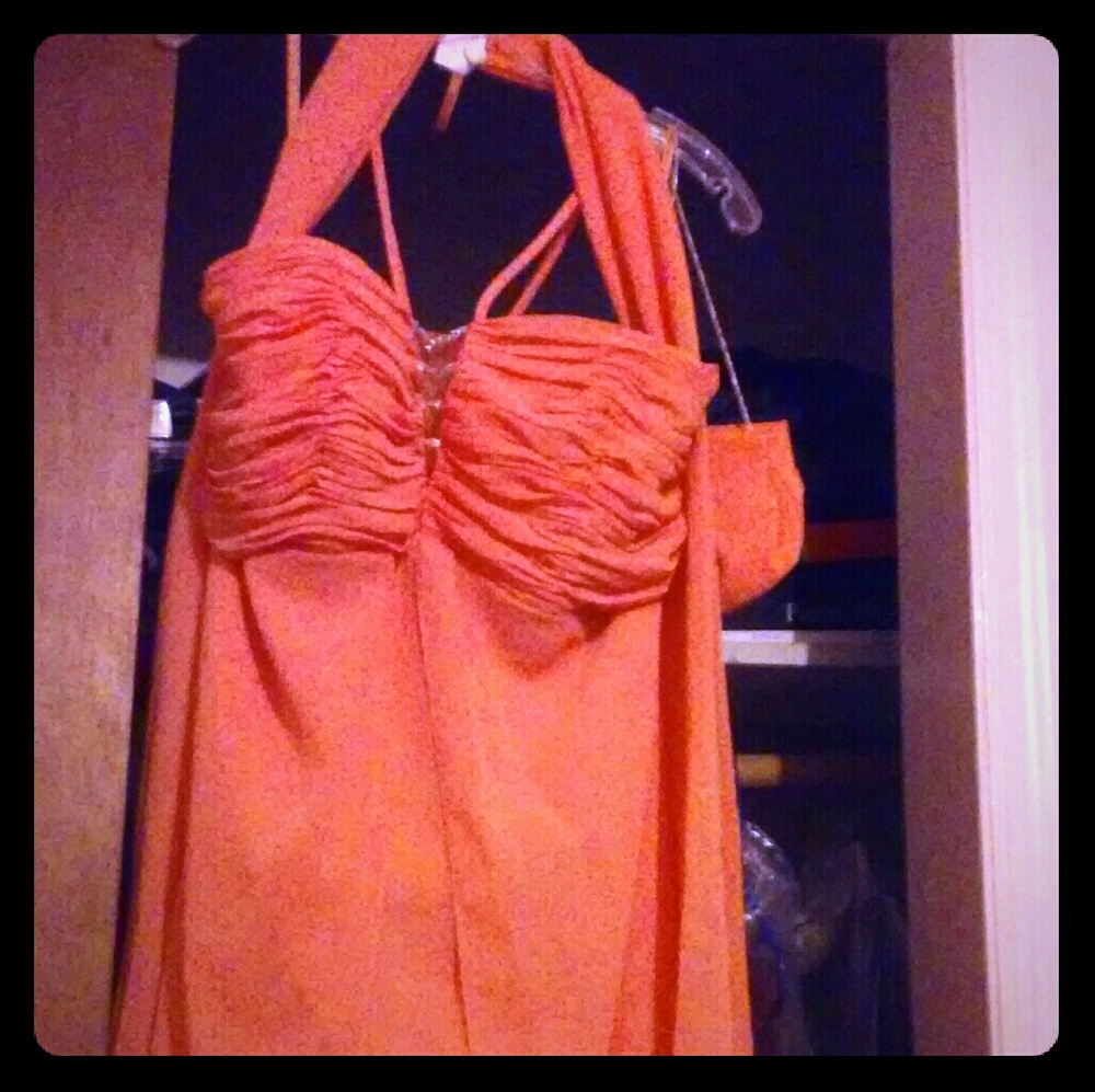 Coral Bridesmaid or prom dress