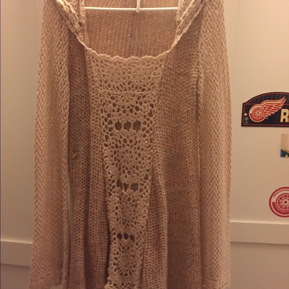 Free People hooded pullover