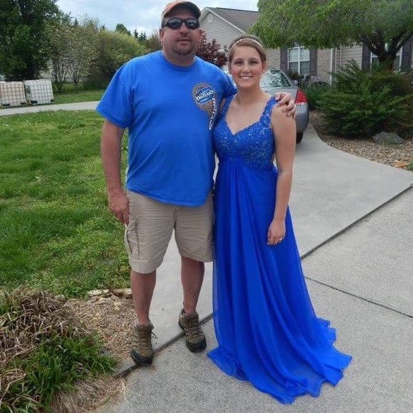 Blue Prom Dress - Picture 2 of 2