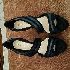Gianni Bini Black Suede Heels