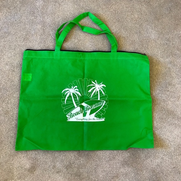 Light weight green beach tote - Picture 1 of 3