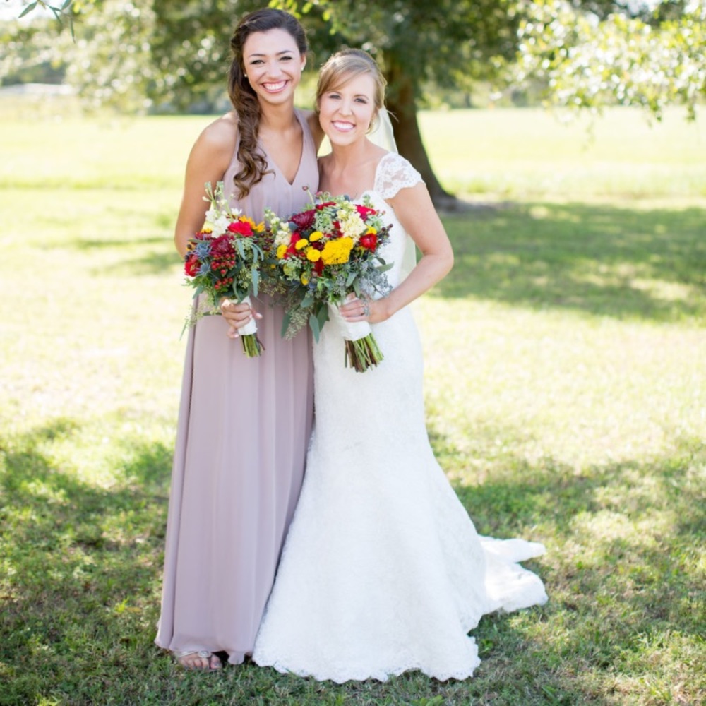 Alfred Angelo Bridesmaid dress. Rum Pink