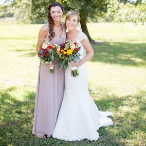 Alfred Angelo Bridesmaid dress. Rum Pink