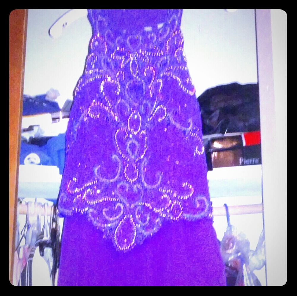 Purple prom dress