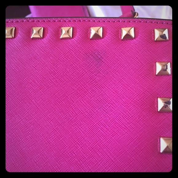 Michael Kors Selma Studded Saffiano Messenger - Picture 6 of 8