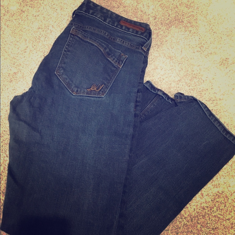 Express Stella Low Rise Barely Bootcut Jeans