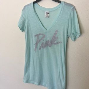PINK basic cotton tee
