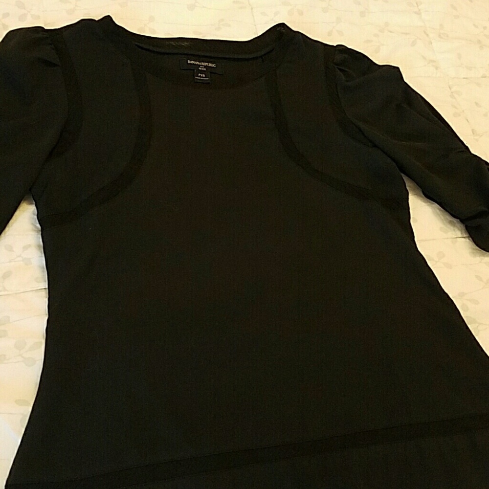 BR Black 1/2 Sleeve Blouse