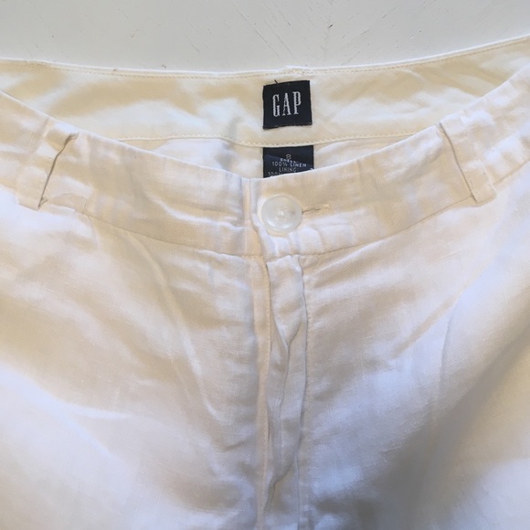 GAP Linen Wide Leg Capris - Picture 3 of 5