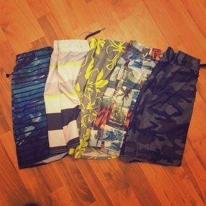 {5} boys' swim trunks-Small 6/7. GAP & Old Navy.