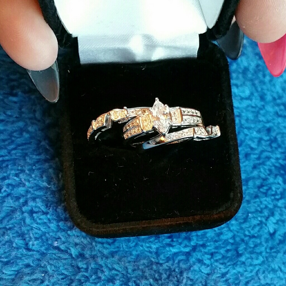 3 Piece Bridal Set Swiss Stone Crystals