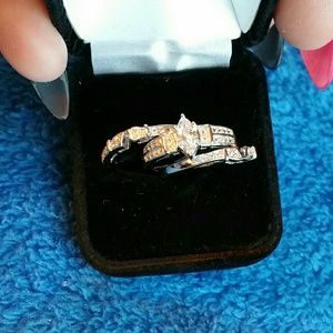 3 Piece Bridal Set Swiss Stone Crystals
