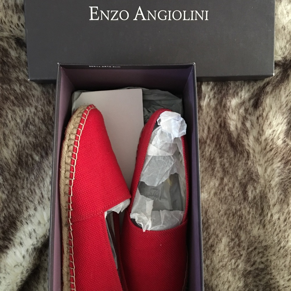 ❌S O L D ❌Enzo bright red espadrilles