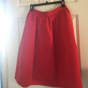 Express • High Waisted Red Skirt