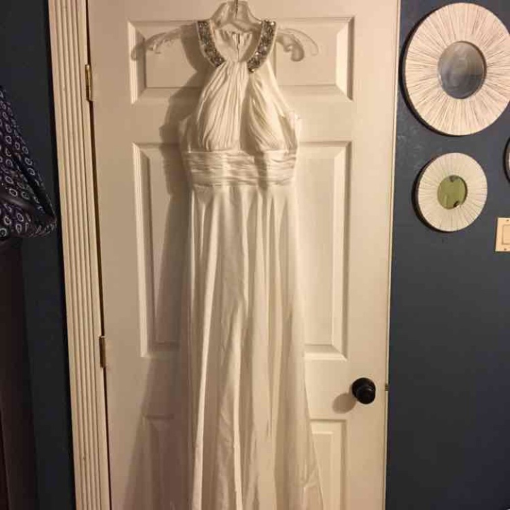 White- elegant long dress