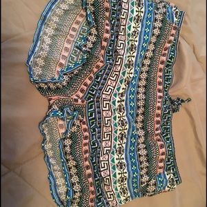No boundaries patterned shorts