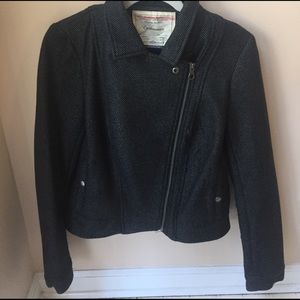 Cartonnier Moto Jacket, Detachable Fur Collar