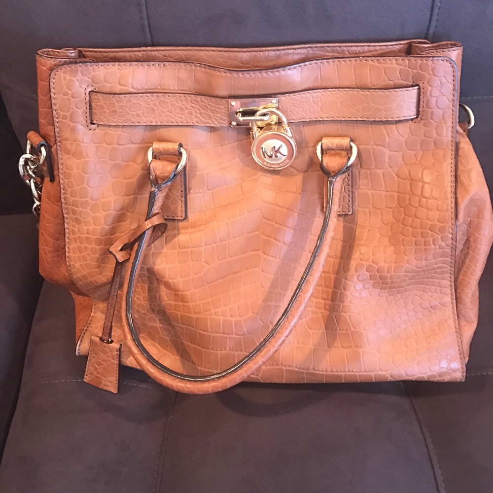 Michael Kors Hamilton Croc Tote