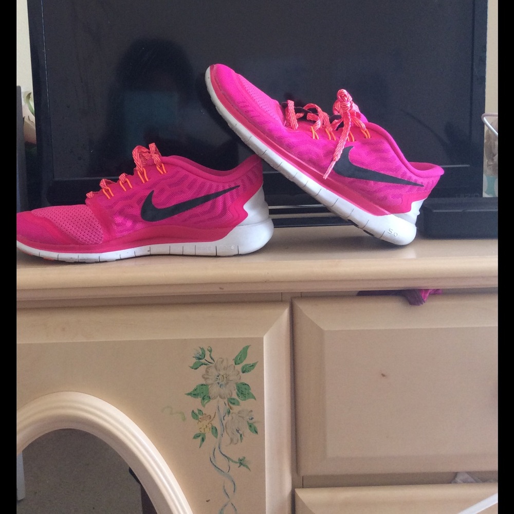 Pink Nike Free 5.0  Sneakers