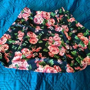 Floral Mini Skirt