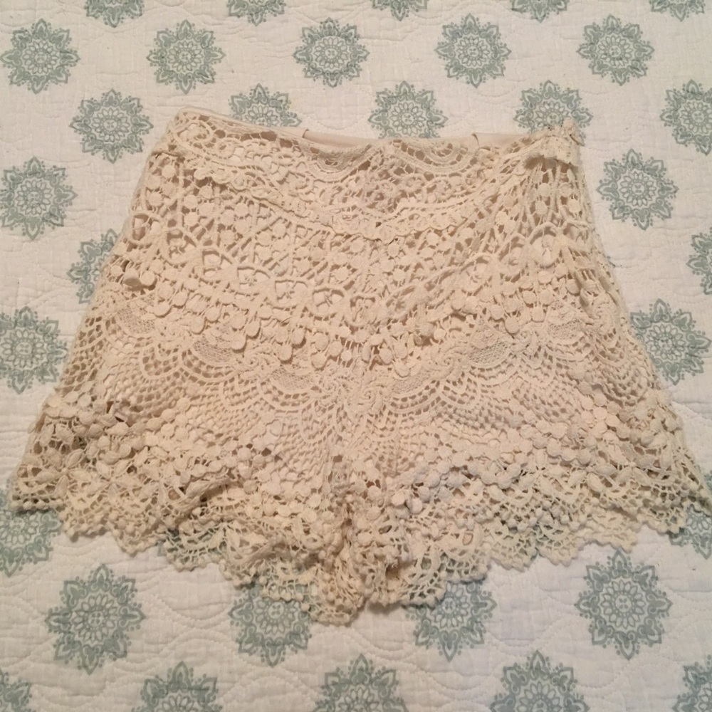 Crochet shorts