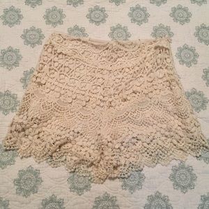 Crochet shorts