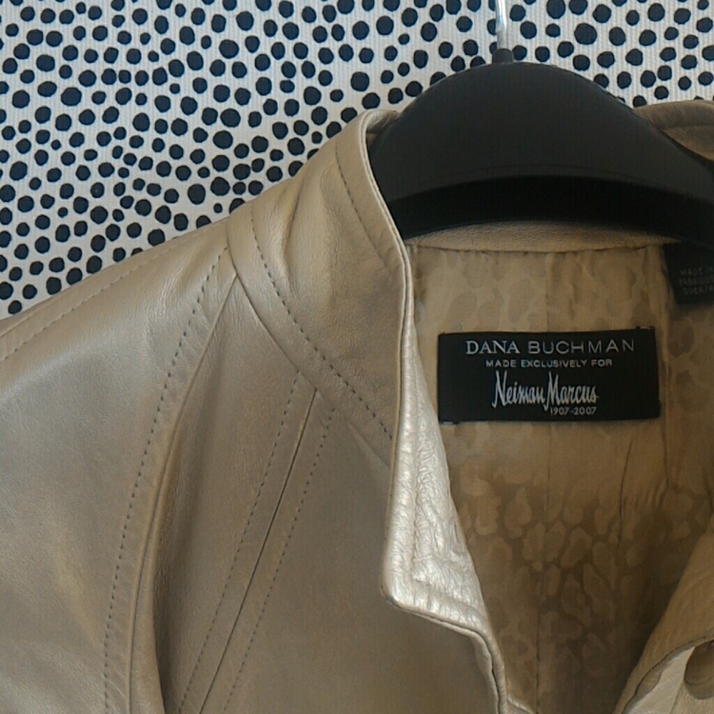 Dana Buchman for Neiman Marcus leather jacket