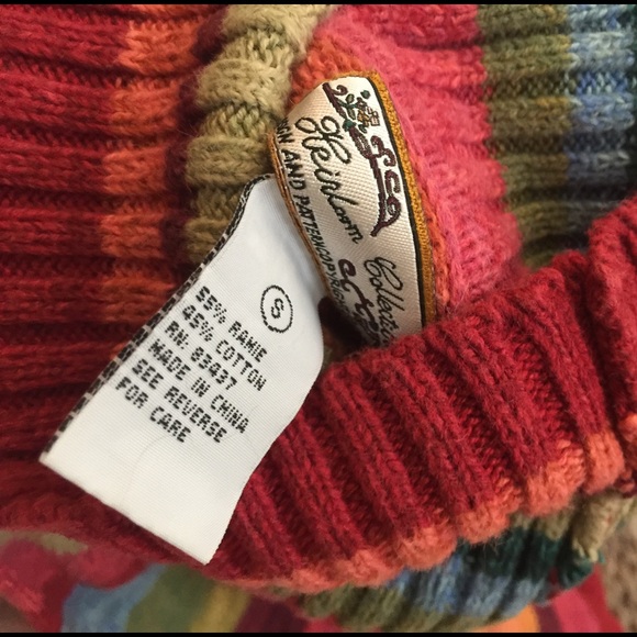 Stripped Turtle Neck Sweater Multi Color - Picture 3 of 3