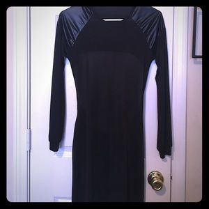 Little black dress with middle pack peek