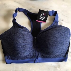Victoria's Secret VSX Sport Front Zip Bra 36DDD