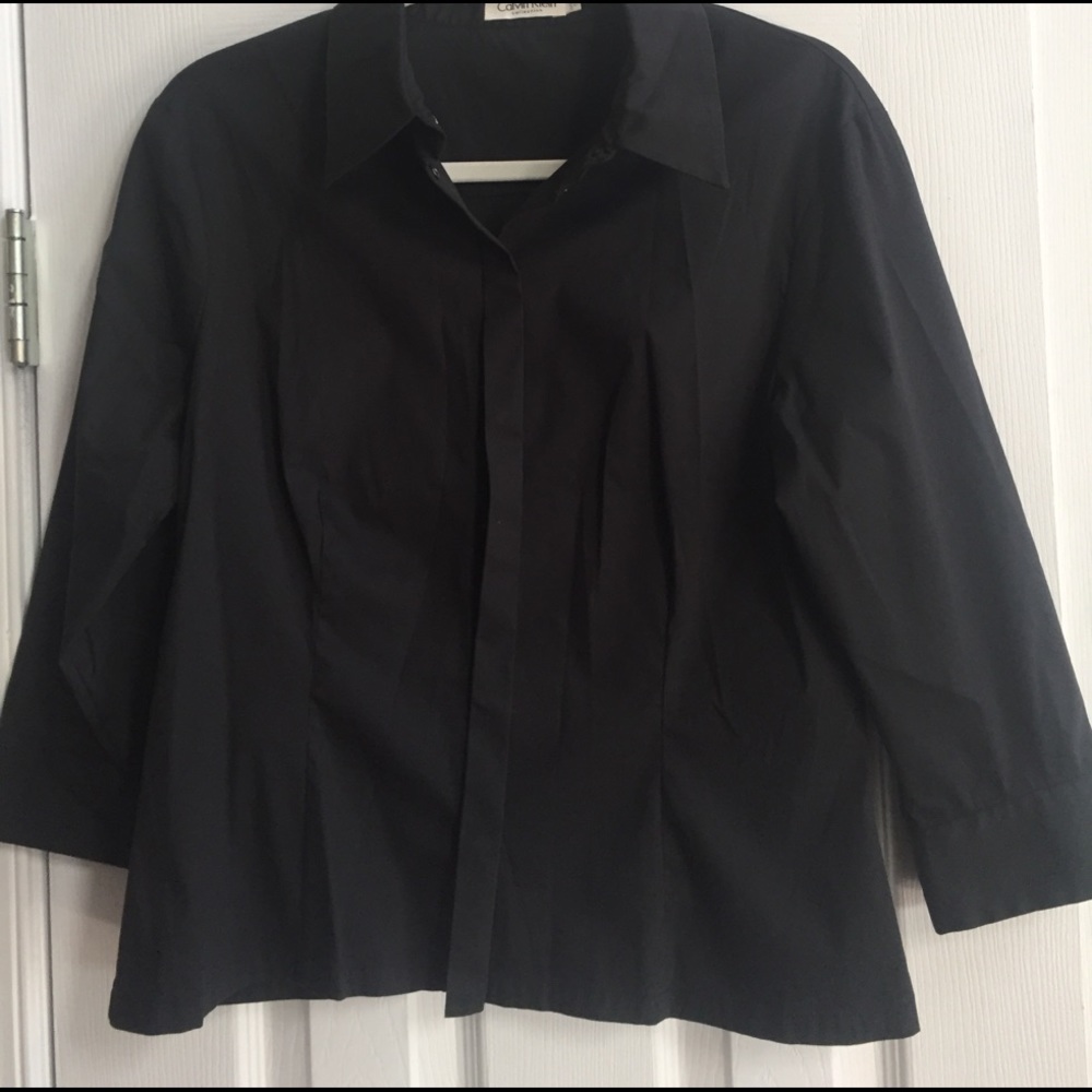 Calvin Klein Collection Black Blouse