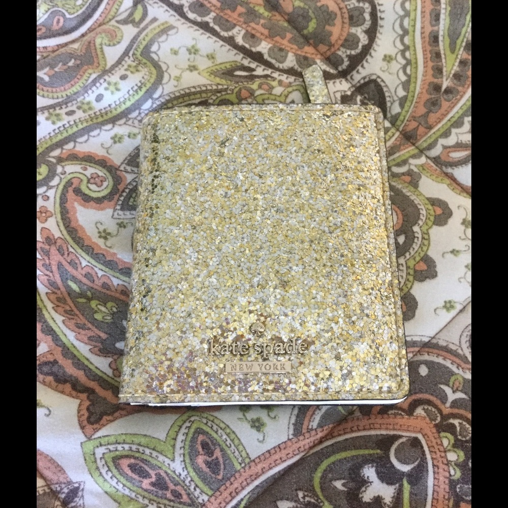 Kate Spade Glitter Bug Small Stacy Gold EUC!