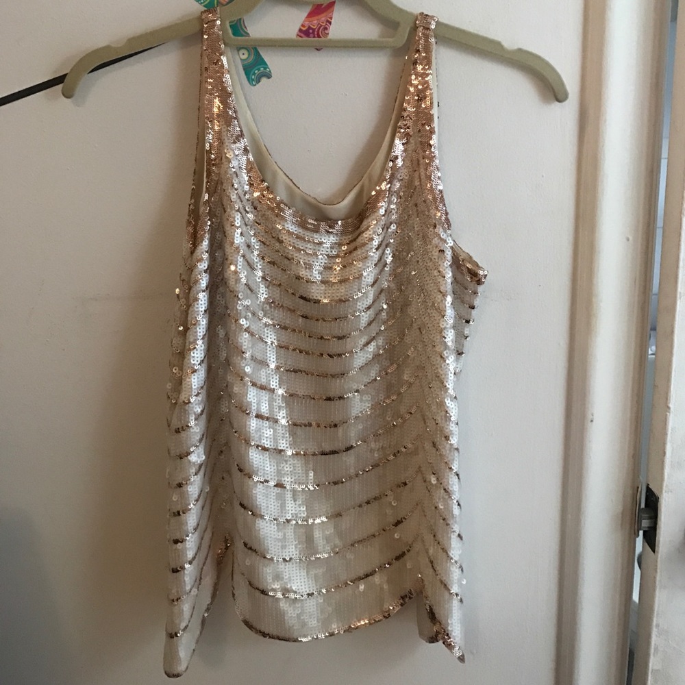 BCBG Max Azria sequin tank