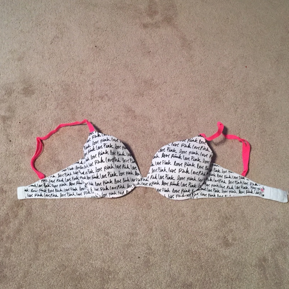 PINK script bra -34D