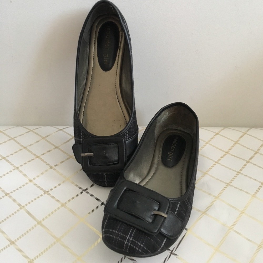 Madden Girl plaid flats