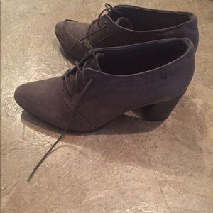 clarks suede booties