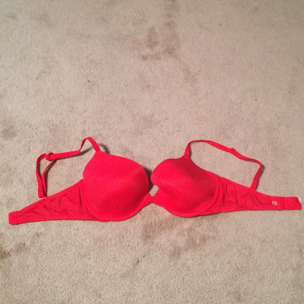 PINK bra in red- 34D