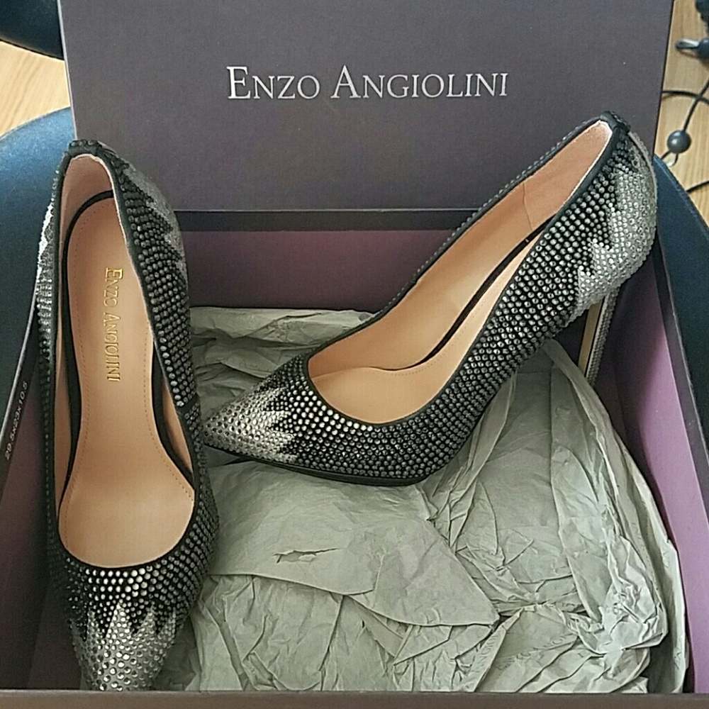 Enzo Angiolini Bejeweled Pumps Gem